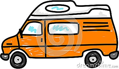 Campervan Stock Photo