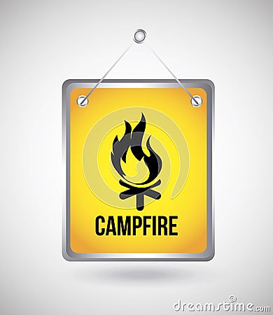 Campfire design Vector Illustration