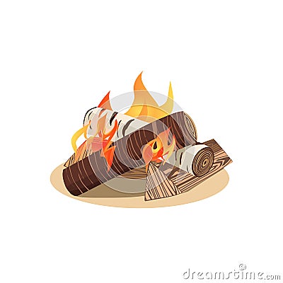 Campfire icon concept Vector Illustration