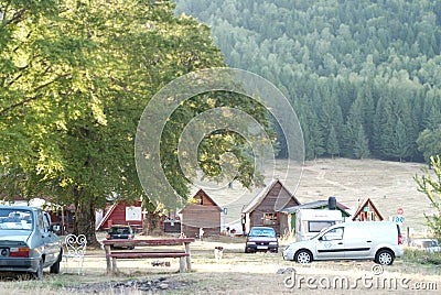 Camping area Editorial Stock Photo