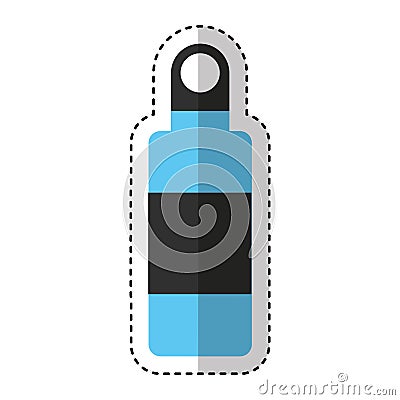 camping bottle canten icon Cartoon Illustration