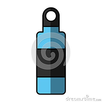 camping bottle canten icon Cartoon Illustration