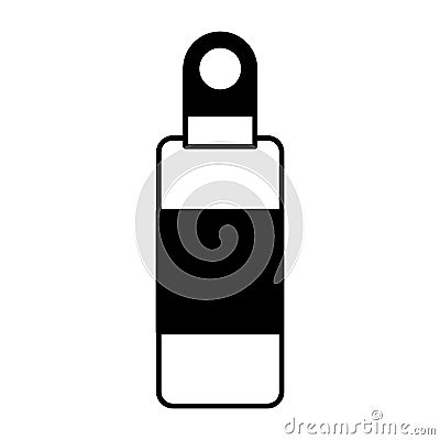 camping bottle canten icon Cartoon Illustration