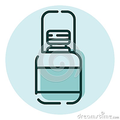 Camping bottle, icon Vector Illustration