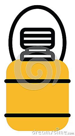 Camping bottle, icon Vector Illustration