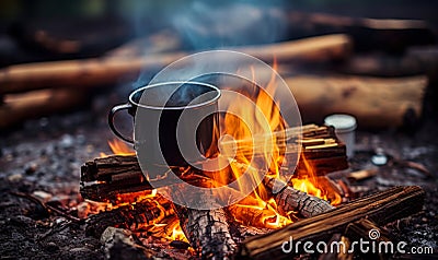 Camping Essentials a Way to Make the Most of Your Outdoor Adventure Stock Photo