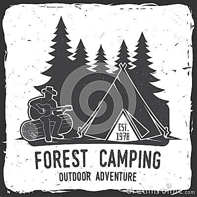 Camping extreme adventure . Vector illustration. Vector Illustration