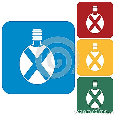 Camping flask vector icon Vector Illustration