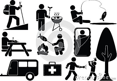 Camping icon Vector Illustration