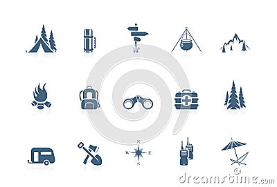 Camping icons | piccolo series Vector Illustration