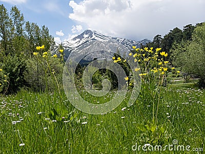 Camping, promenade and mountaineering activities region with its magnificent view and wonderful nature from the most beautiful Stock Photo