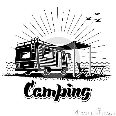 Camping. Vector Illustration