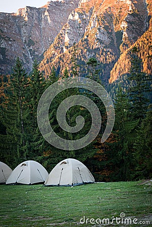 Camping site Stock Photo