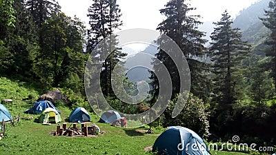 Camping Site Stock Photo