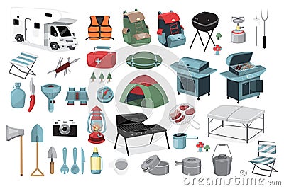 Camping story Vector Illustration