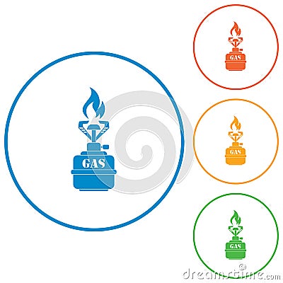 Camping stove icon vector Vector Illustration