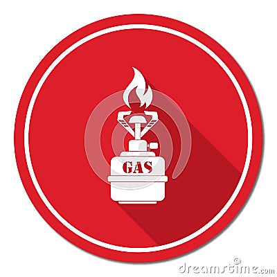 Camping stove icon vector Vector Illustration