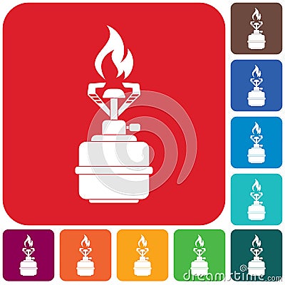 Camping stove icon vector Vector Illustration