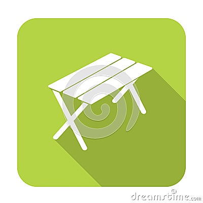 Camping table icon Vector Illustration