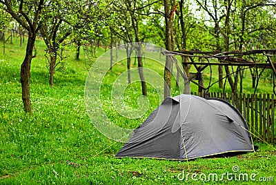 Camping tent Stock Photo