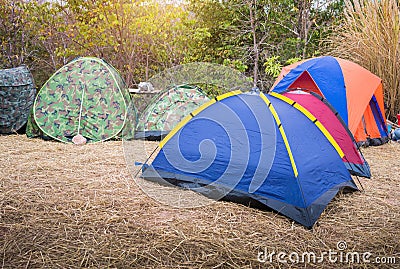 Camping tent Stock Photo