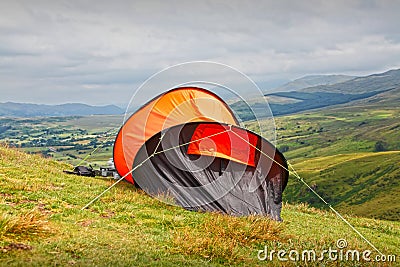 Camping tent Stock Photo