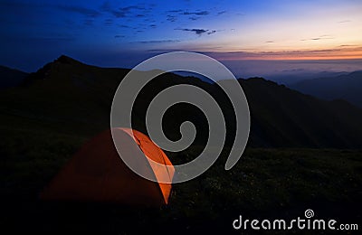 Camping tents Stock Photo