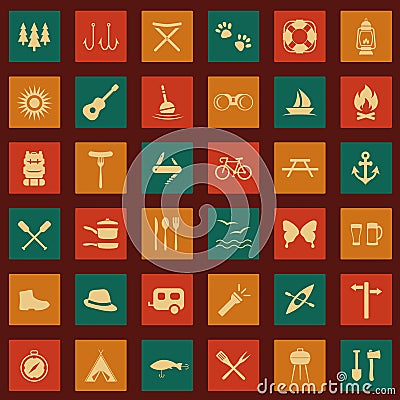 Camping Vector Illustration