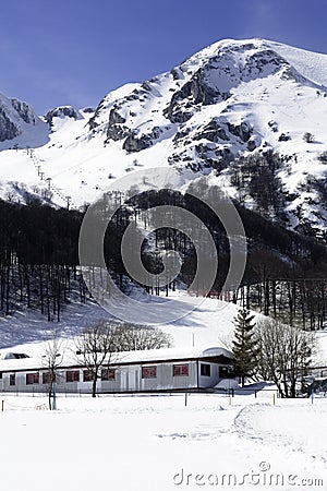 Campitello Matese Ski Resort Stock Photo