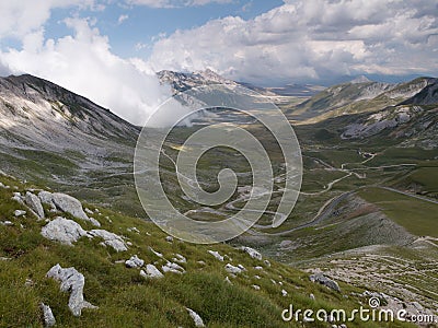 Campo Imperatore Stock Photo