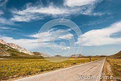 Campo Imperatore Stock Photo