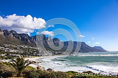 Camps Bay Beach, Cape Town Stock Photo