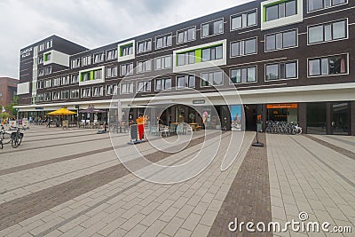 Campus Plaza, Food Corner at Wageningen University Editorial Stock Photo