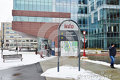 The campus of the University of Ottawa, Canada Editorial Stock Photo