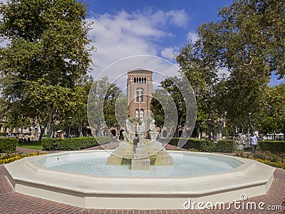 Campus of the University of Southern California Editorial Stock Photo