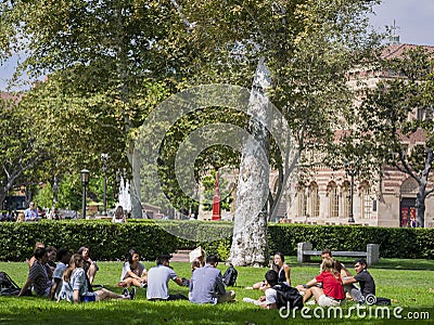 Campus of the University of Southern California Editorial Stock Photo