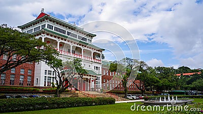 Campus view in Nanyang Technological Univercity Editorial Stock Photo