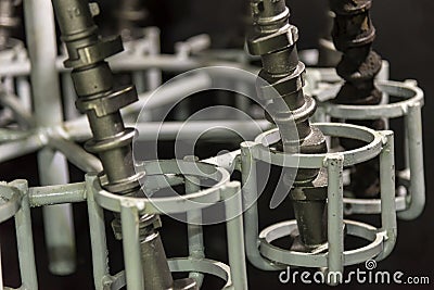 The camshaft casting parts Stock Photo