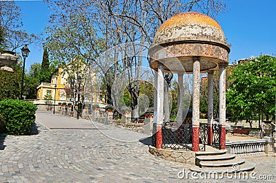 Can Boixeres Park, in Hospitalet de Llobregat Stock Photo