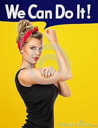 We can do it Stock Photo