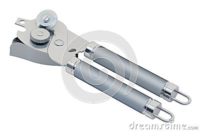 Can opener, 3D rendering Stock Photo