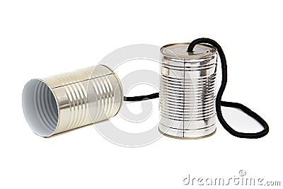 Can telephones Stock Photo