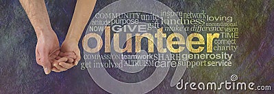 We can volunteer together Stock Photo