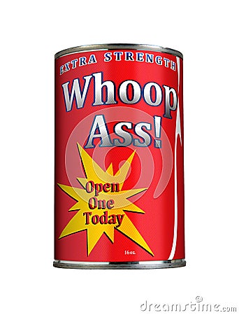 Can of Whoop Stock Photo