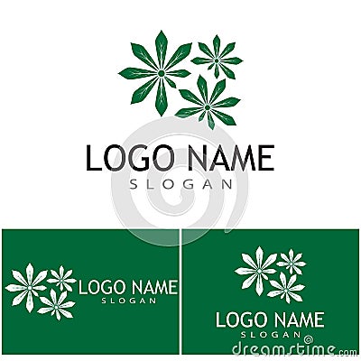 Canabis Logo Template vector symbol nature Vector Illustration