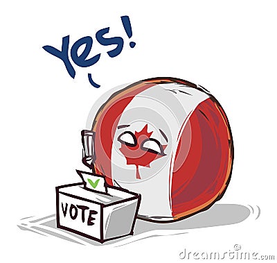 Canada country voting yes Stock Photo