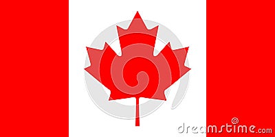 Canada flag Vector Illustration