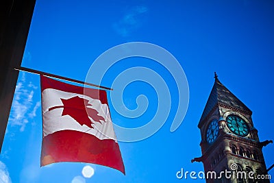 Canada flag Stock Photo