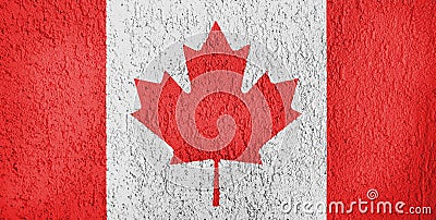 Canada flag texture relief Stock Photo