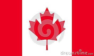 Canada Flag Cartoon Illustration